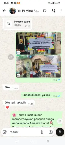 Testimonial Papan Bunga padamukti