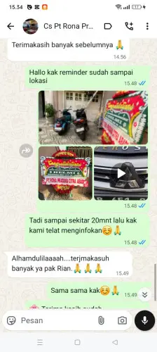 Testimonial Papan Bunga padamukti