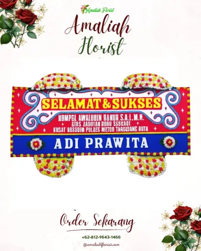 Karangan Bunga Ucapan Selamat padamukti