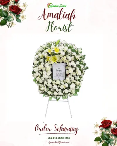 Krans Bunga Duka Cita padamukti